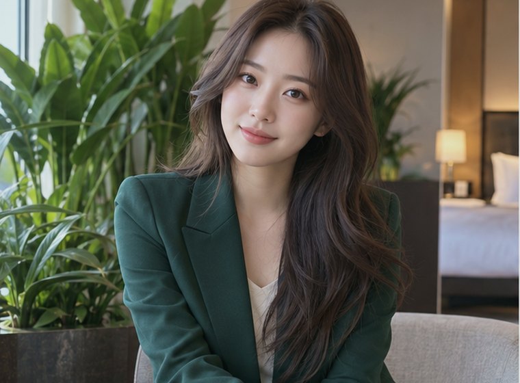 인계동 다정웰빙 움직임 관리 안내 카드의 서로 다른 20대 성인 한국 여성 모델